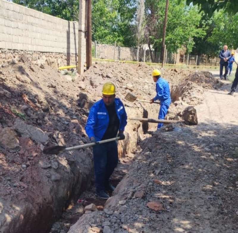 Culfa rayonunun Ərəzin kəndində içməli su təminatı yaxşılaşdırılır -