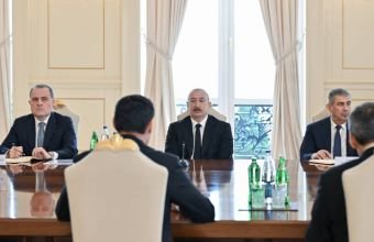 İlham Əliyev Berdiməhəmmədova Füzulidə hədiyyə etdiyi məscidə görə təşəkkürünü ifadə edib