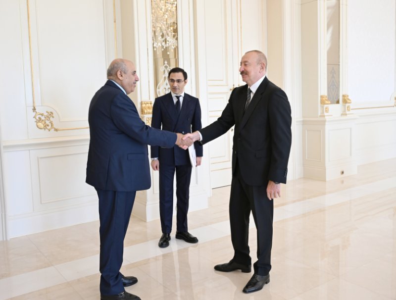 İlham Əliyev Mazen Torki Saud Əl-Qadini qəbul edib -