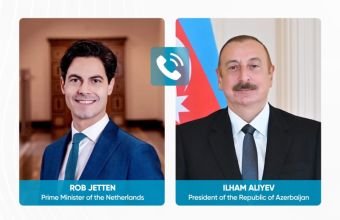 İlham Əliyev Niderlandın Baş naziri ilə telefon danışığı aparıb