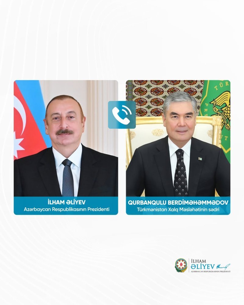 İlham Əliyevlə Qurbanqulu Berdiməhəmmədov arasında telefon danışığı baş tutub