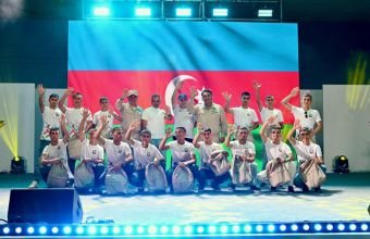 Kursantlarımız Qazaxıstanda hərbi vətənpərvəlik toplanışında iştirak edirlər
