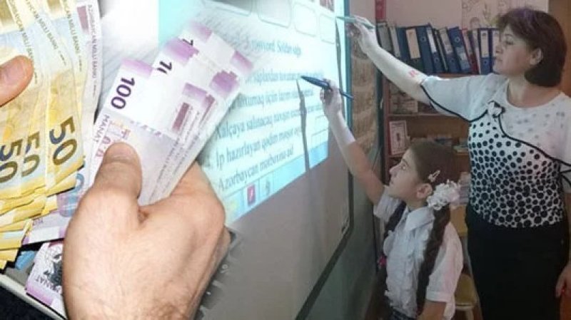 Müəllimlərin orta aylıq maaşı 1300 manata çatır
