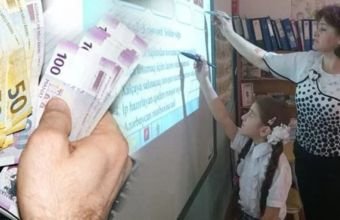 Müəllimlərin orta aylıq maaşı 1300 manata çatır