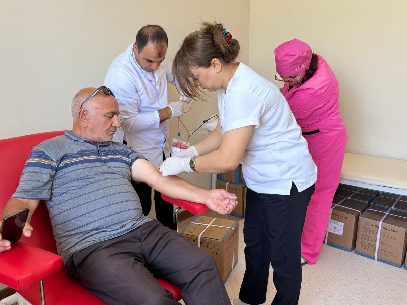Naxçıvanda Aşura günü münasibətilə qanvermə aksiyası keçirilib -