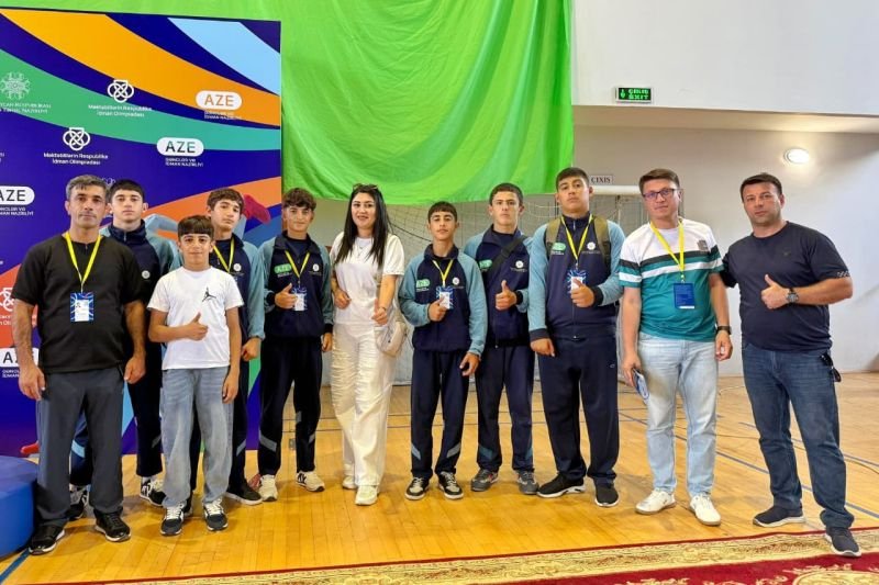 Naxçıvanı təmsil edən məktəblilər idman olimpiyasında uğurla irəliləyirlər -