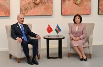 Sahibə Qafarova TBMM sədri Numan Kurtulmuş ilə görüşüb