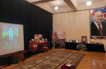 Şəhid mayor Elnur Hacıyevin xatirəsi yad edilib -