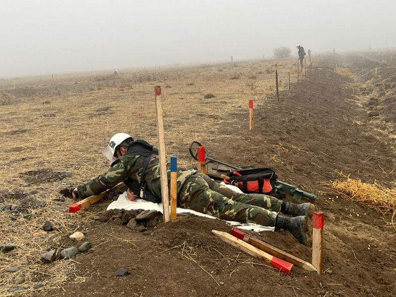 Şuşanın Sarıbaba kəndinin 82 ha ərazi minadan təmizlənib