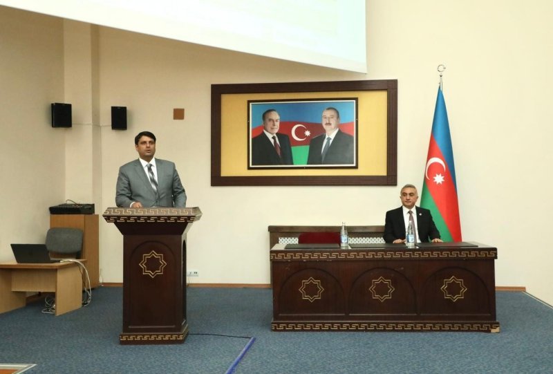 Vəkillər Kollegiyasının sədri Anar Bağırov NDU-da olub -
