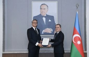 Ceyhun Bayramov Almaniyanın Azərbaycandakı yeni səfirini qəbul edib