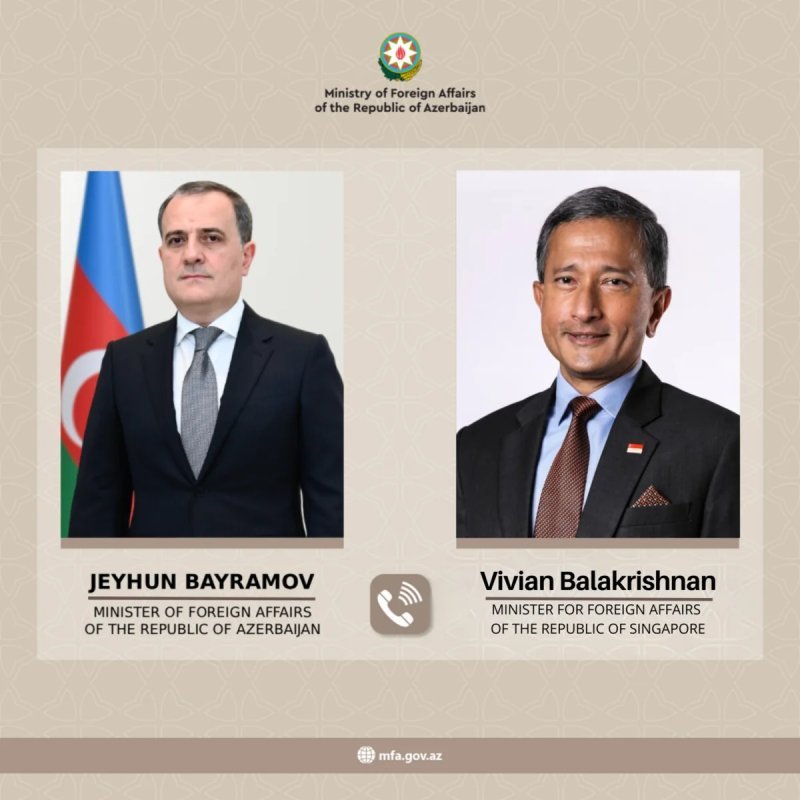 Ceyhun Bayramov Vivian Balakrişnan arasında telefon danışığı olub