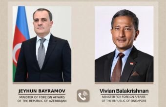 Ceyhun Bayramov Vivian Balakrişnan arasında telefon danışığı olub