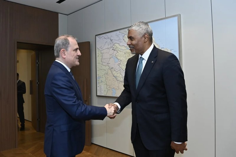 Ceyhun Bayramov Yan Sanders ilə görüş keçirib