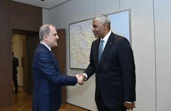 Ceyhun Bayramov Yan Sanders ilə görüş keçirib
