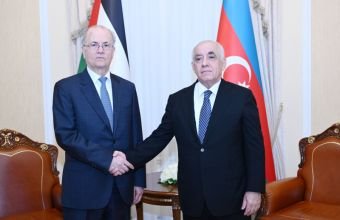 Əli Əsədov Fələstinin Baş naziri ilə görüşüb