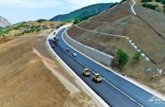 Füzuli-Xocavənd avtomobil yolunda işlərin 34 %-ə yaxını tamamlanıb