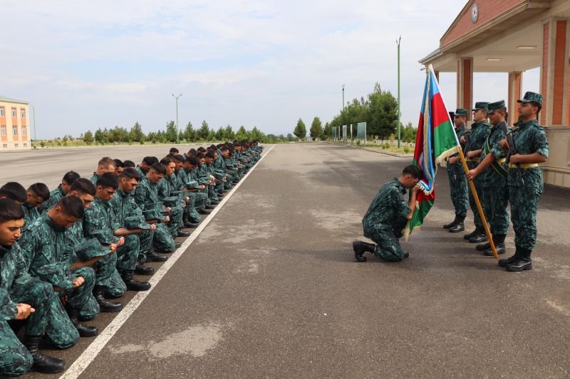 Hərbi xidməti başa vuran sərhədçi əsgərlər Silahlı Qüvvələrin ehtiyatına buraxılıb