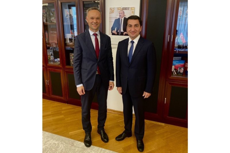 Hikmət Hacıyev Kestutis Vaşkeleviçusla görüşüb