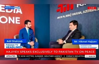 Hikmət Hacıyev "Pakistan TV"yə müsahibə verib