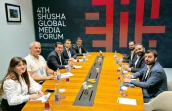 Hikmət Hacıyev Şuşada Suriyanın informasiya naziri ilə görüşüb