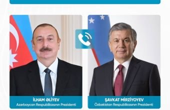 İlham Əliyev  Şavkat Mirziyoyevə zəng edib