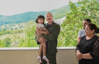 İlham Əliyev Şuşanın Kiçik Qaladərəsi kəndindən videoçarx paylaşıb