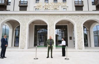 İlham Əliyev "Xankəndi" hotelinin açılışında iştirak edib -