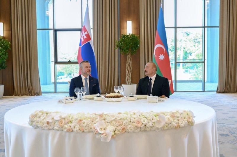 İlham Əliyevin adından Xankəndidə Slovakiya Prezidentinin şərəfinə rəsmi nahar verilib
