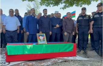İtkin-şəhid Dəyanət Musayevlə vida mərasimi keçirilib