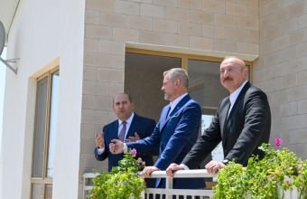 Prezidentlər Ağdamın Baş Qərvənd kəndində görülən işlərlə tanış olublar -
