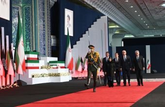 Sahibə Qafarova Xameneinin vida mərasimində iştirak edib