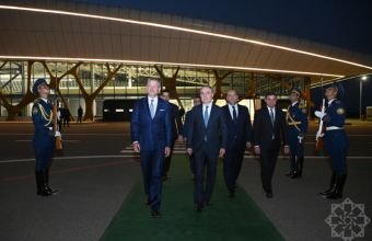 Slovakiya Prezidenti Füzuli aeroportundan təyyarə ilə Bakı şəhərinə yola düşüb