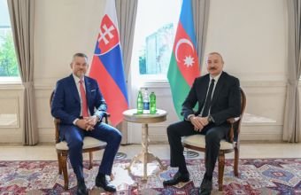 Şuşada İlham Əliyevin Slovakiya Prezidenti ilə təkbətək görüşü olub