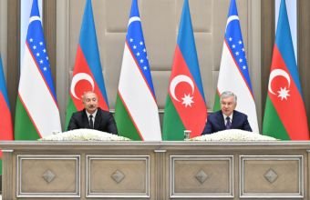 Azərbaycan və Özbəkistan prezidentləri mətbuata bəyanatlarla çıxış ediblər -