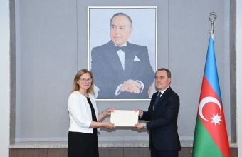 Ceyhun Bayramov Estoniyanın yeni səfirini qəbul edib