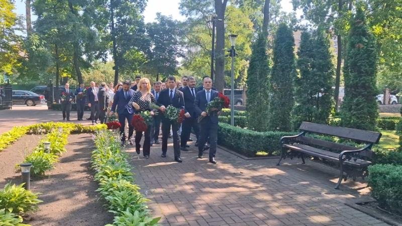 Ceyhun Bayramov Ukraynanın İrpen şəhərinə gəlib