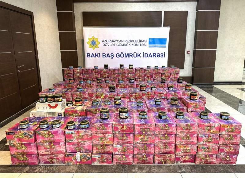 Gömrük qaydaları pozulmaqla gətirilən minlərlə qəlyan tütünü aşkar edilib
