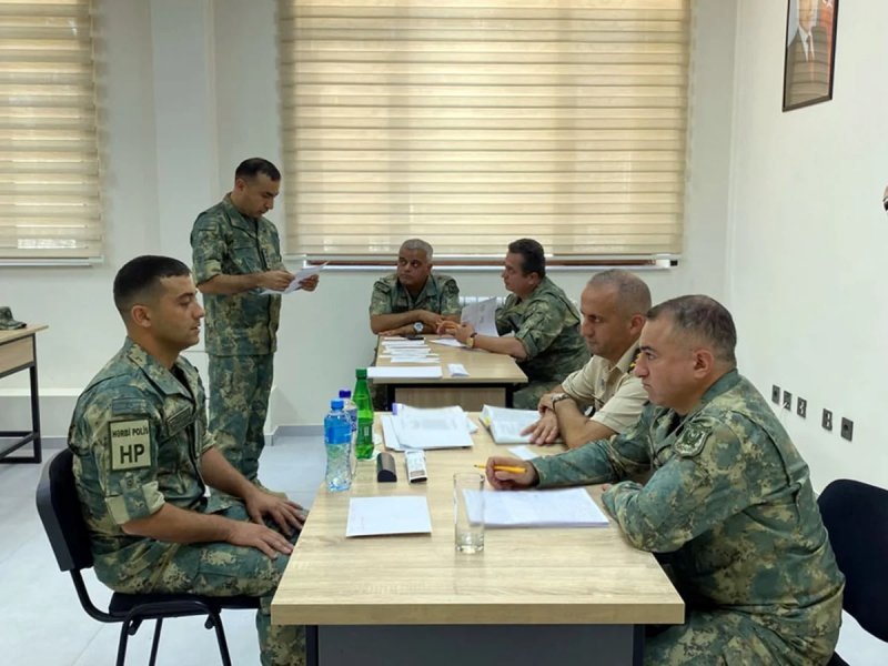 Hərbi qulluqçular üçün məharət dərəcələri üzrə sınaq imtahanları keçirilir