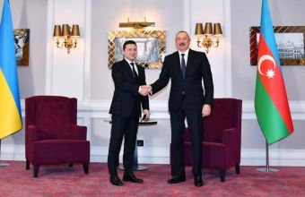 İlham Əliyev Volodimir Zelenskini Ukraynanın müstəqilliyinin 35 illiyi münasibətilə təbrik edib