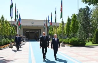 İlham Əliyevin rəsmi qarşılanma mərasimi olub -