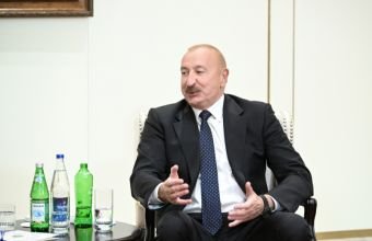 İlham Əliyevin sosial media hesablarında Məsud Pezeşkianla görüşünə dair paylaşım edilib