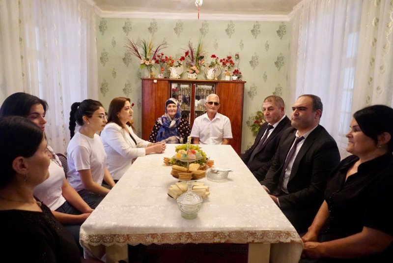 Naxçıvanda 56 illik ailə həyatı yaşayan Məmmədovlar ailəsi ilə görüş keçirilib -