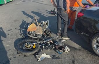 Naxçıvanda avtomobil 2 motosikletlə toqquşub