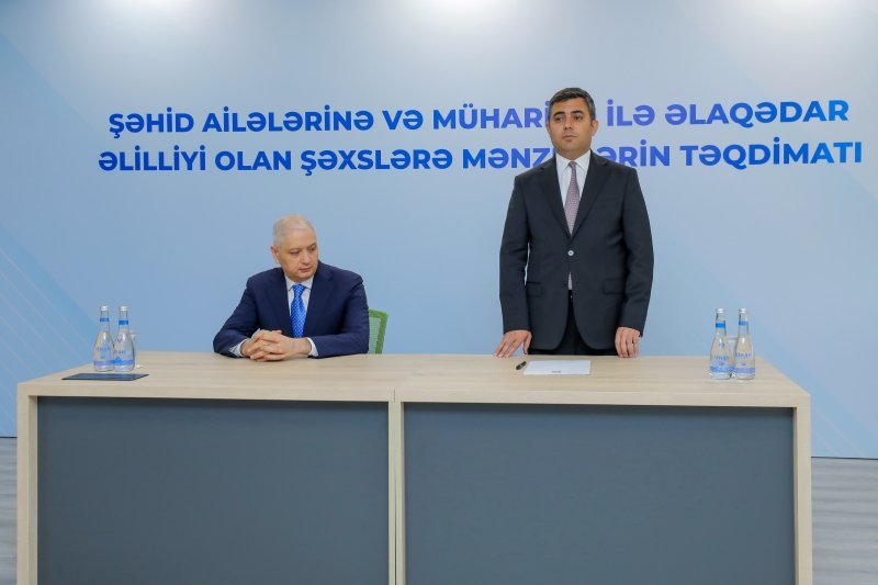 Naxçıvanda şəhid ailələri və müharibə iştirakçılarına mənzillər verilib -