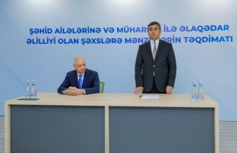 Naxçıvanda şəhid ailələri və müharibə ilə əlaqədar əlilliyi olan şəxslərə 68 mənzil təqdim edilib -