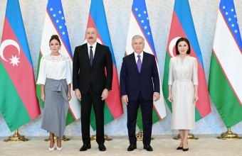 Prezidentlər və xanımları “Kuksaroy” Dövlət İqamətgahında birgə foto çəkdirdilər