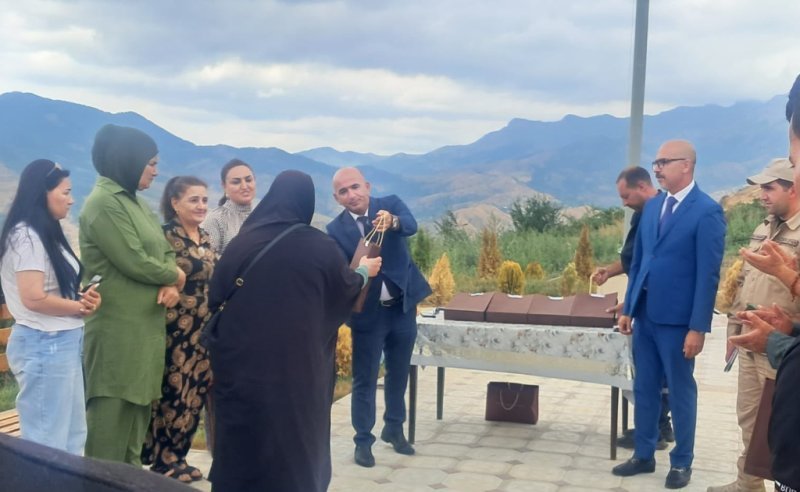 Xocavəndin iki kəndinə köçən ailələrə evlərinin açarları təqdim olunub -