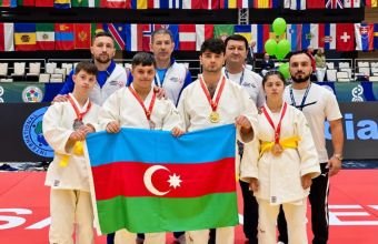 Azərbaycan cüdoçuları Xüsusi Olimpiya Açıq Turnirində 5 medal qazanıblar