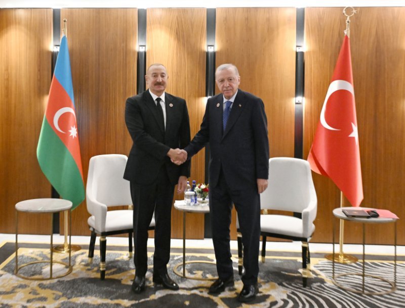 Bişkekdə İlham Əliyevin Rəcəb Tayyib Ərdoğanla görüşü olub -